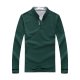 Men's Golf Shirt non-printing Plain Patchwork Solid Color Long Sleeve Casual Tops Cotton Casual Soft Breathable Blue Green White